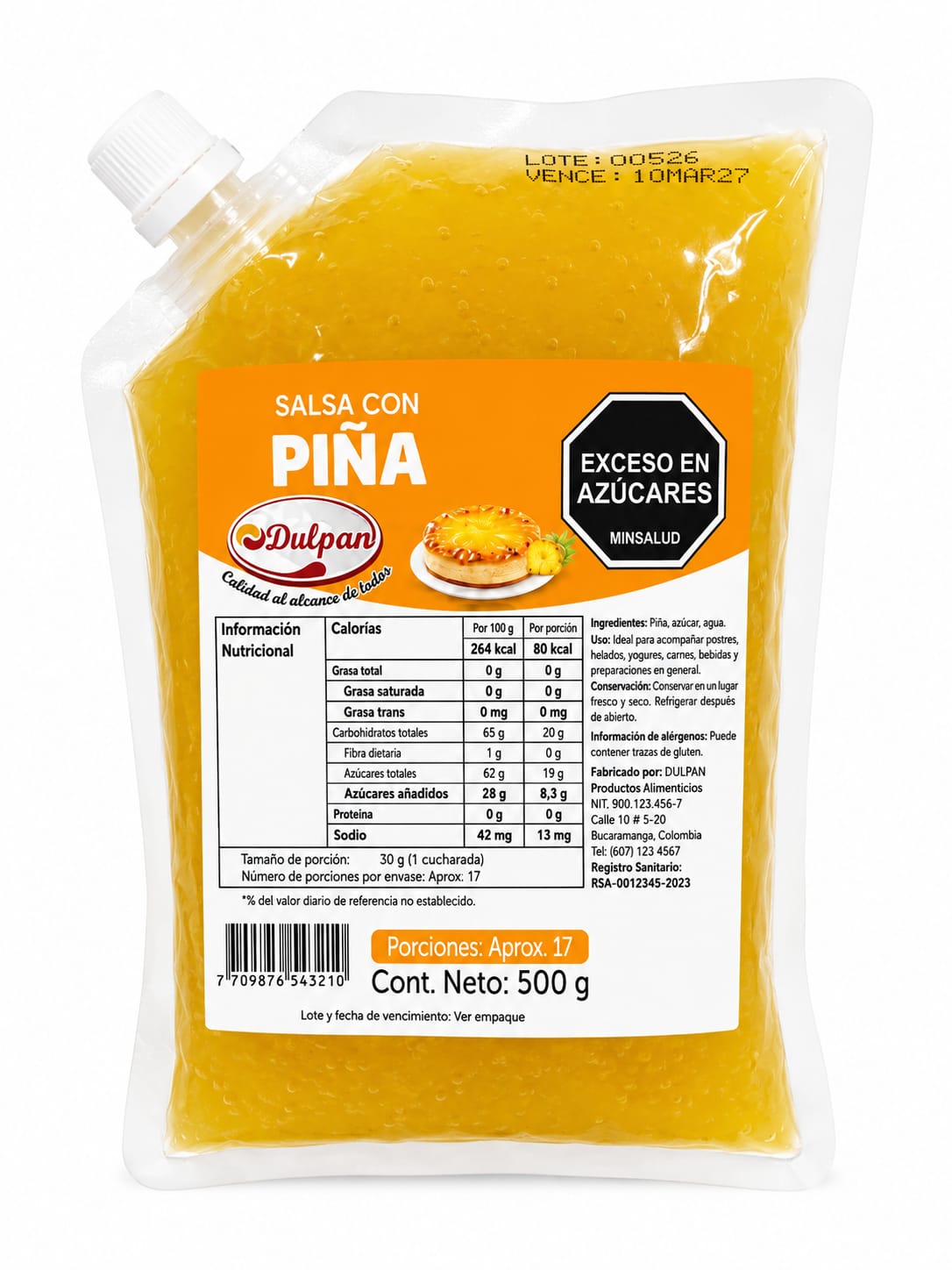 SALSA PIñA 500 GR