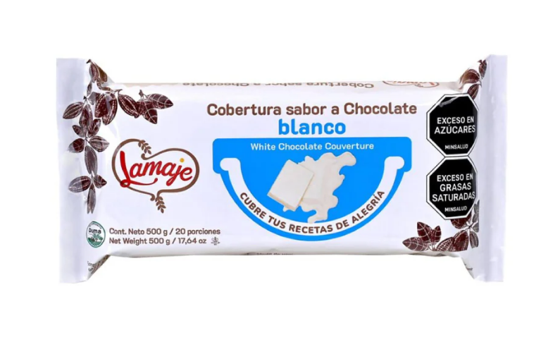 COBERTURA LAMAJE  SABOR A CHOCOLATE BLANCO 500 GR