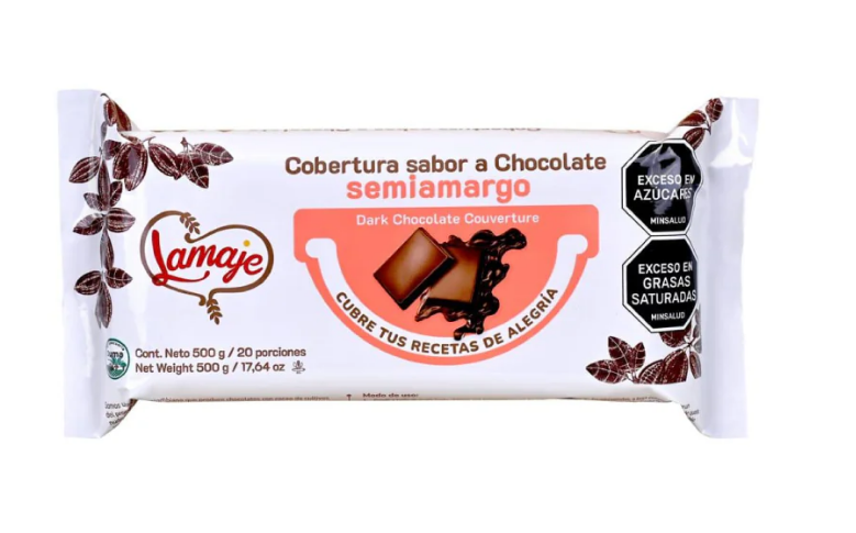 COBERTURA LAMAJE  SABOR A CHOCOLATE SEMI-AMARGO 500 GR