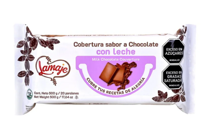 COBERTURA LAMAJE SABOR A CHOCOLATE CON LECHE  500 GR