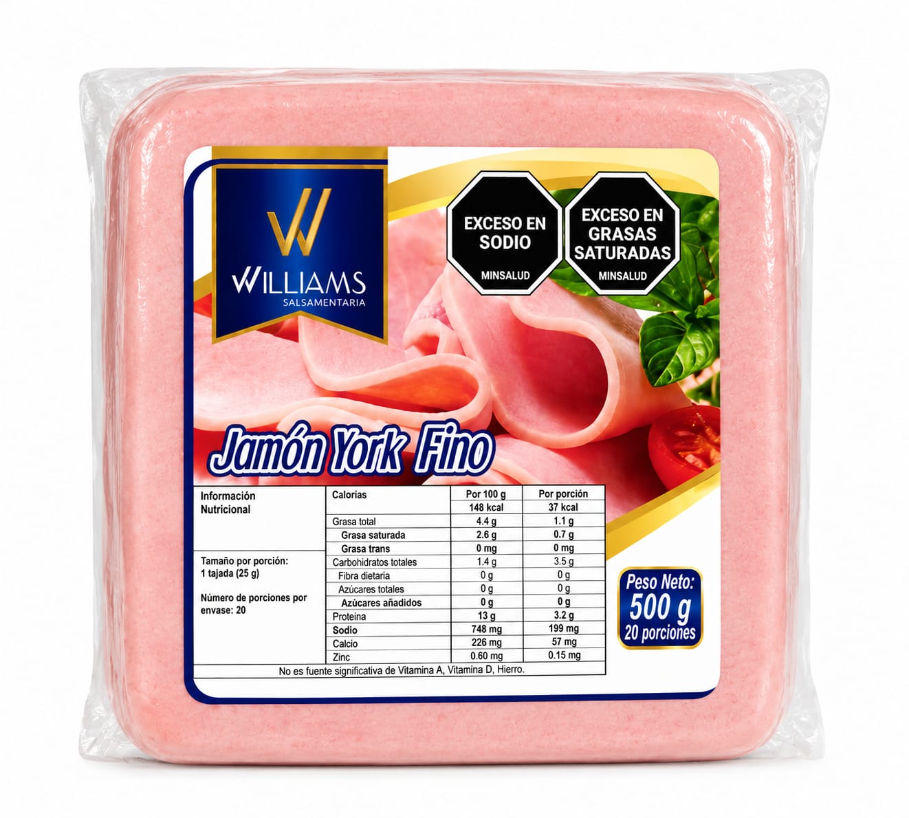 JAMON YORK FINO 500 GR