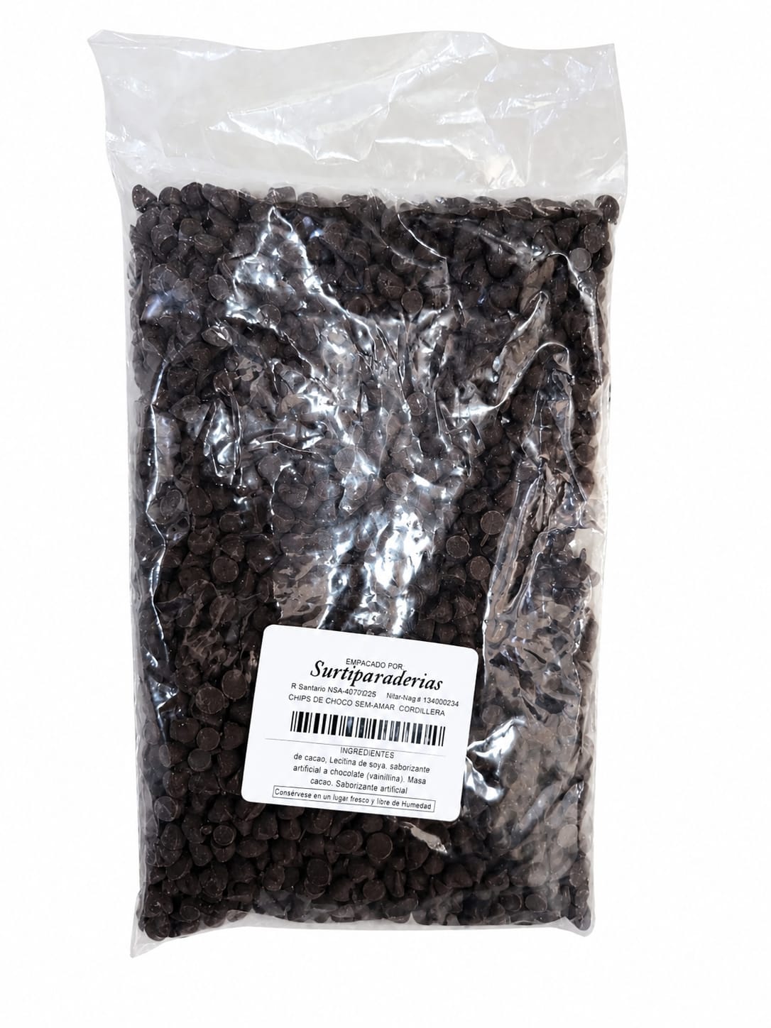 CHIPS DE CHOCOLATE NEGRO 250 GR CORDILLERA