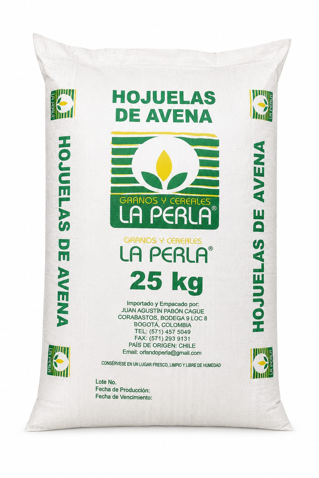 AVENAS EN OJUELAS 25 KG