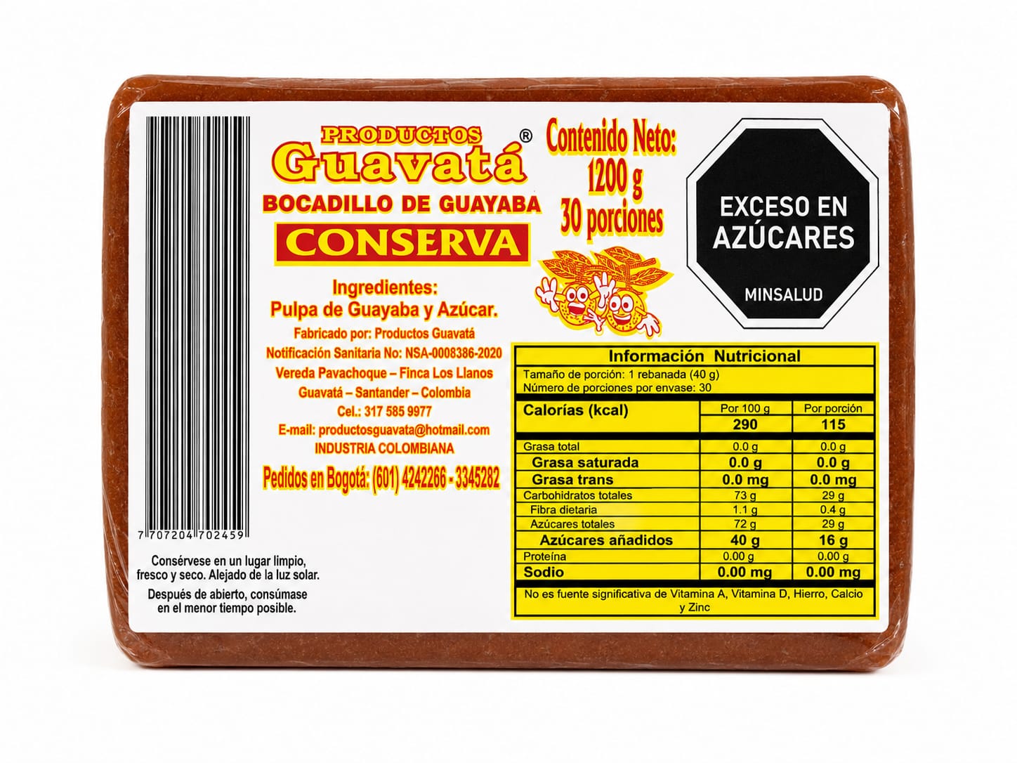 BOCADILLO CAJA X 1/2 @ 12500 GR