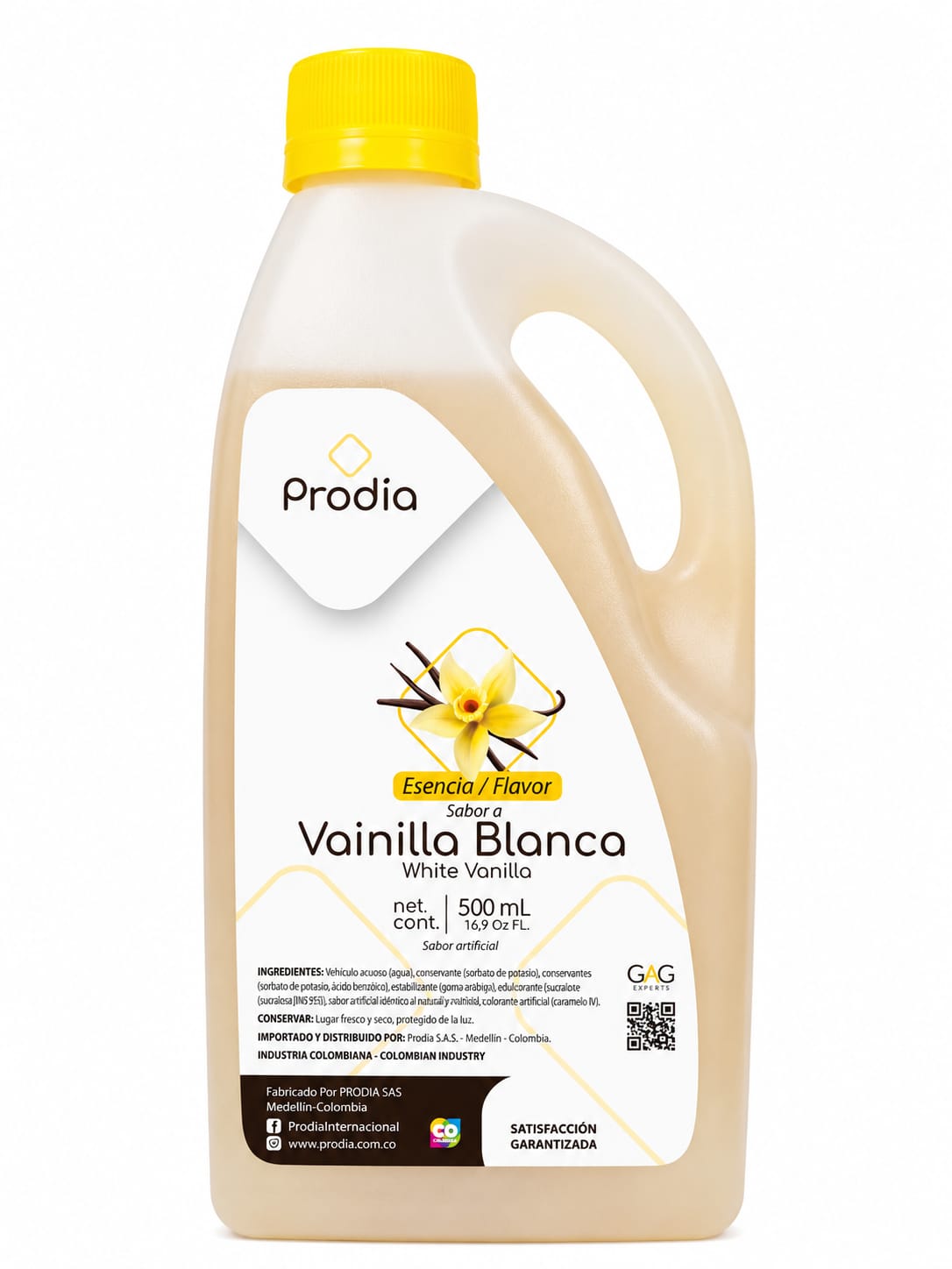 ESENCIA SABOR A VAINILLA BLANCA 500 ML