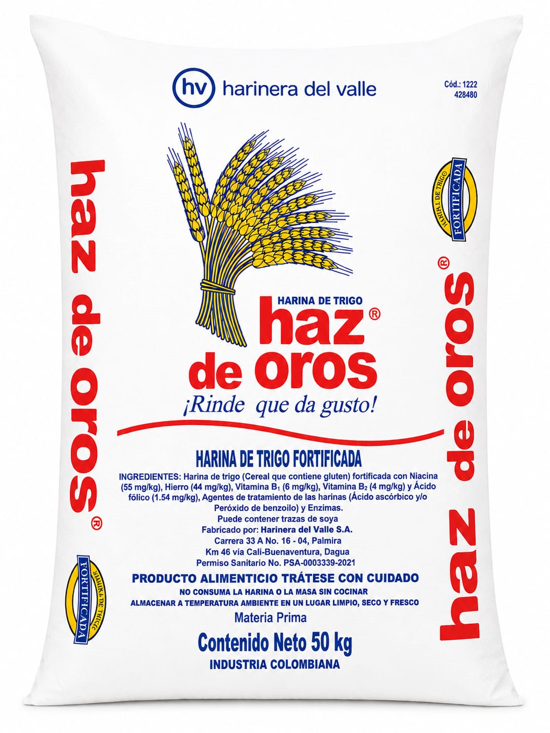 HARINA DE TRIGO HAZ DE OROS 50 KG