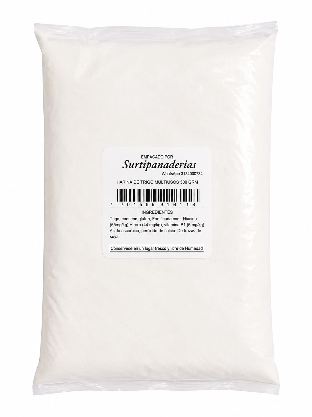 HARINA DE TRIGO INDUPAN 500 GR