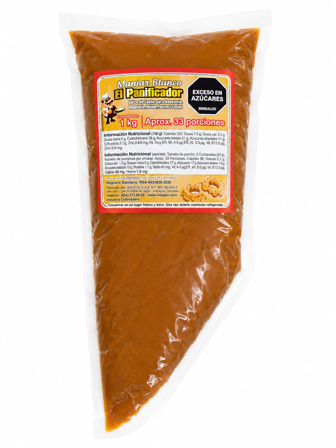 MANGA AREQUIPE MANJAR BLANCO EL PANIFICADO 1 KG