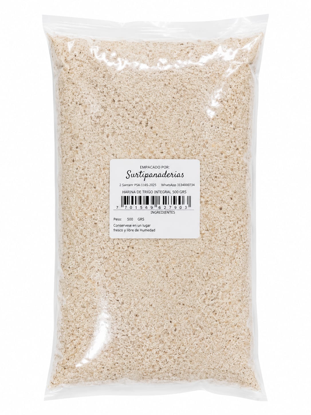 HARINA DE TRIGO INTEGRAL LOBO 500 GR