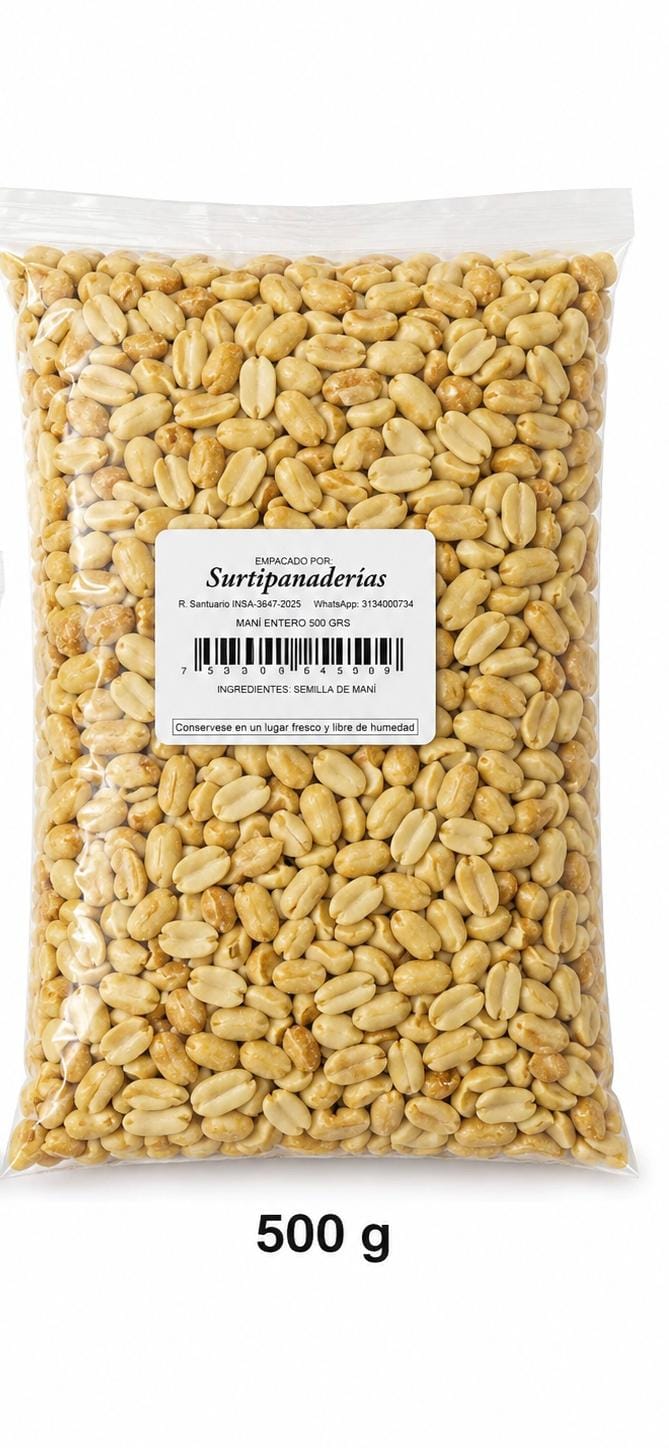 MANI ENTERO 500 GR