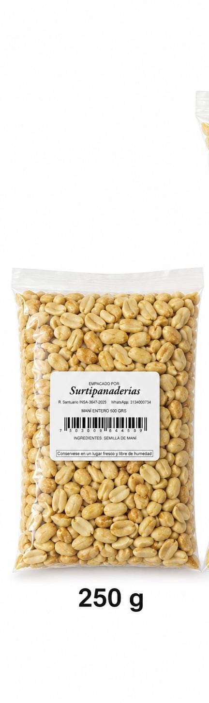 MANI ENTERO 250 GR