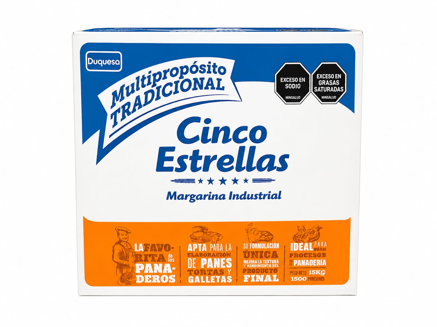 MARGARINA CINCO ESTRELLAS TIPO C Y TIPO F 15KG