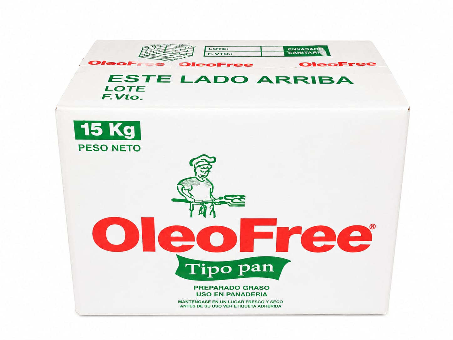 MARGARINA OLEOFREE TIPO PAN 15 KG