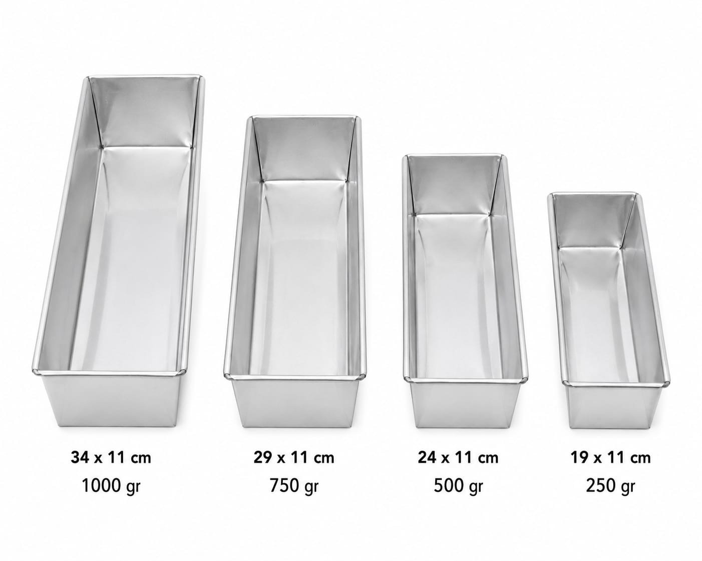 MOLDE DE ALUMINIO PARA PAN 19X11 CM