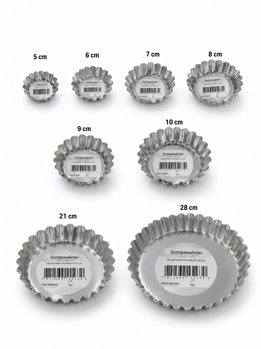 MOLDE PARA TARTALETA 6 CM