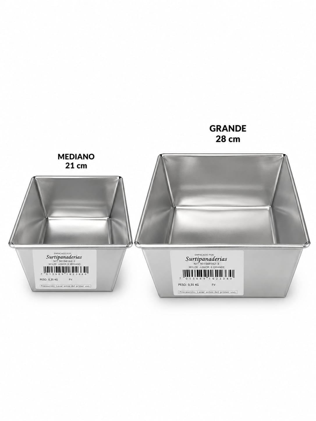 MOLDES DE ALUMINIO JUNIOR # 9 GRANDE